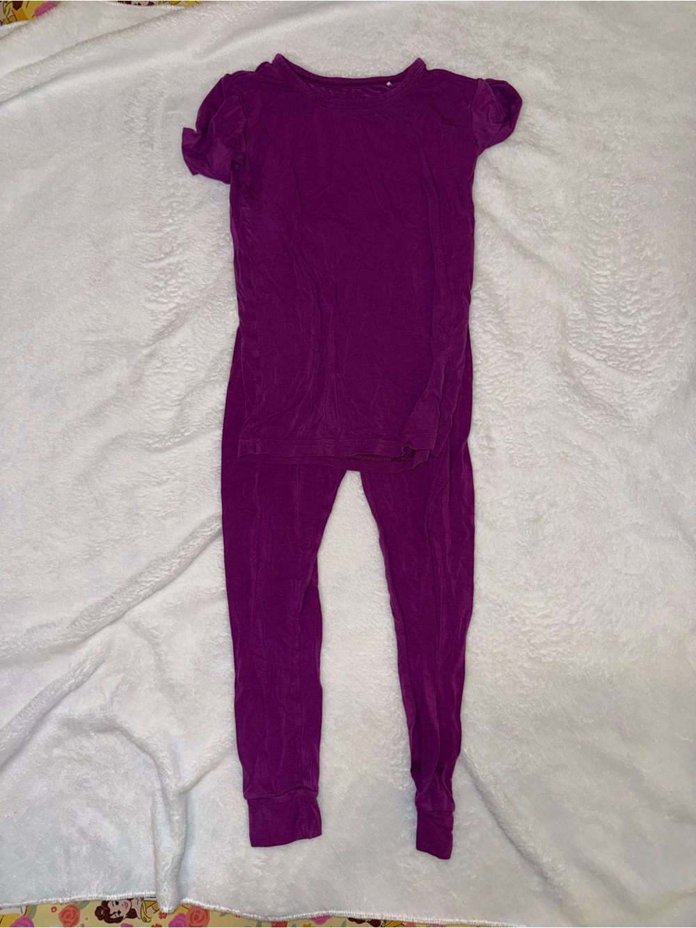 Little Sleepies purple Short-Sleeve Pajama set